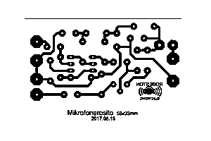 mikrofonerősítő panel nyák rajz.