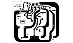 TDA7294 végfokozat panel nyák rajza.