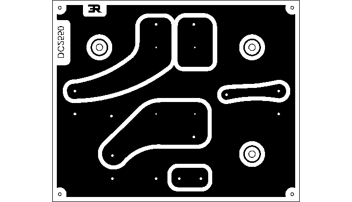 DC2550 hangváltó panel rajz