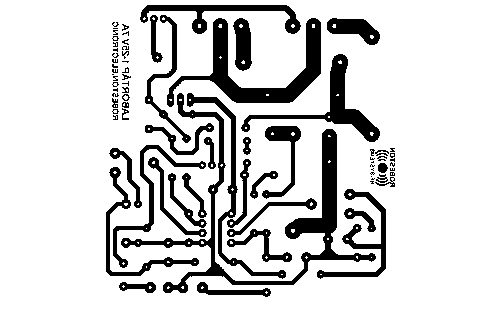 Áramkorlátos Labortápegység 1..25V 4A panel rajza.