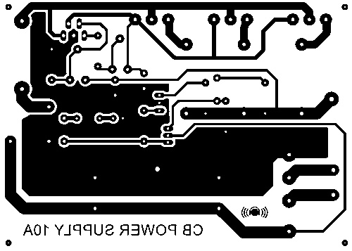 L200 CB tápegység panel rajz.