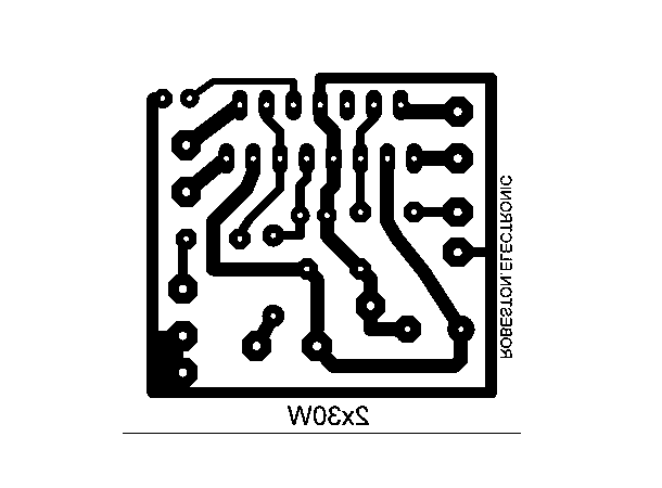 TDA7375 TDA7377 végfokozat panel nyák rajz